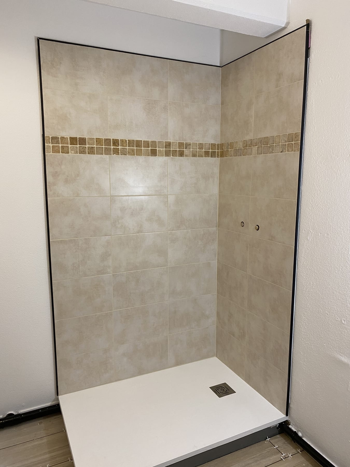 Aménagement de la douche et des sanitaires